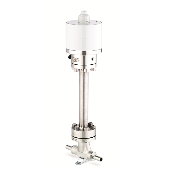 Bellows low to high pressure valve for HP, UHP, cryogenic gases and fluids –  K900 (pneumatic version)